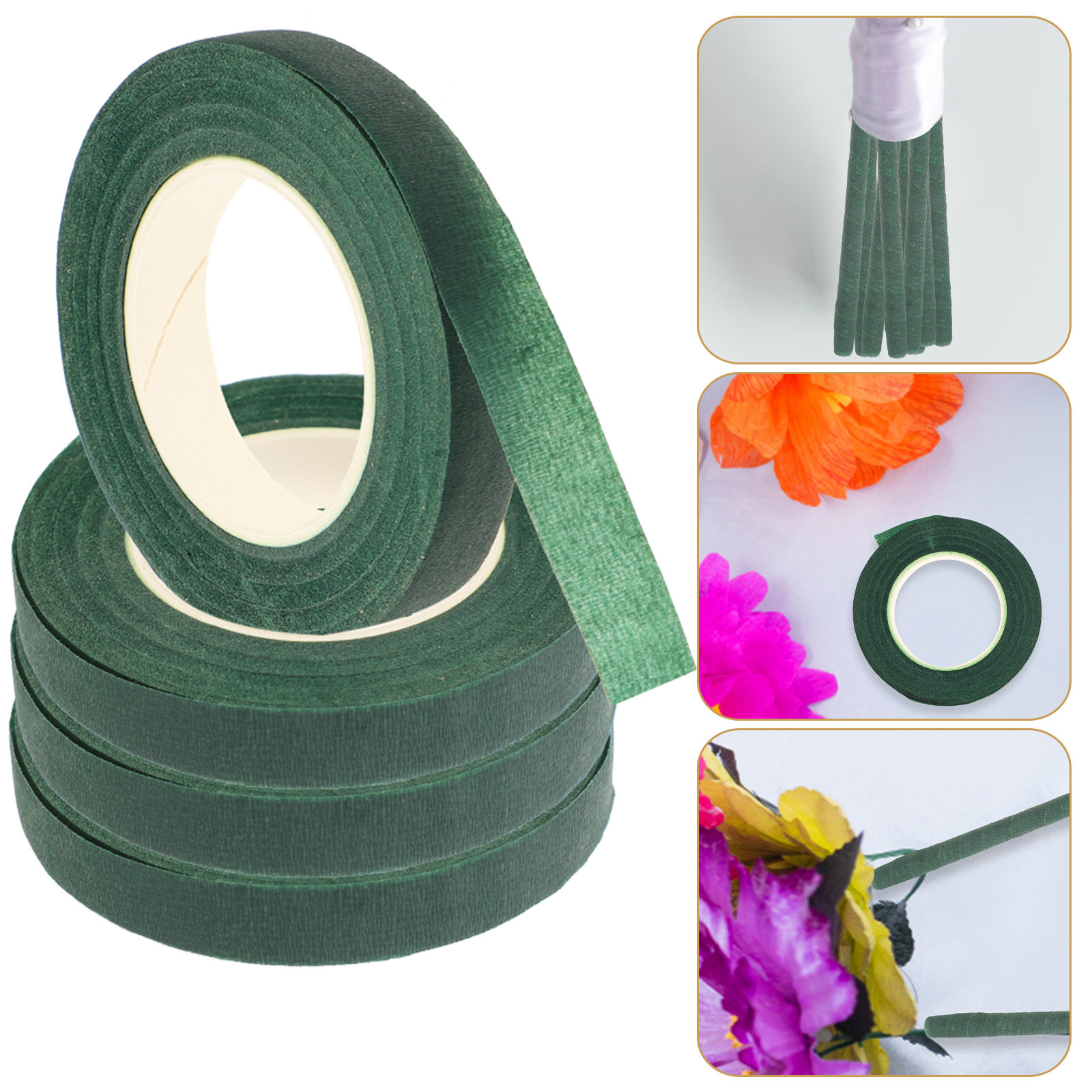 Florist Wreath Supply - 4Pcs Pita Bunga Hijau yang Dapat