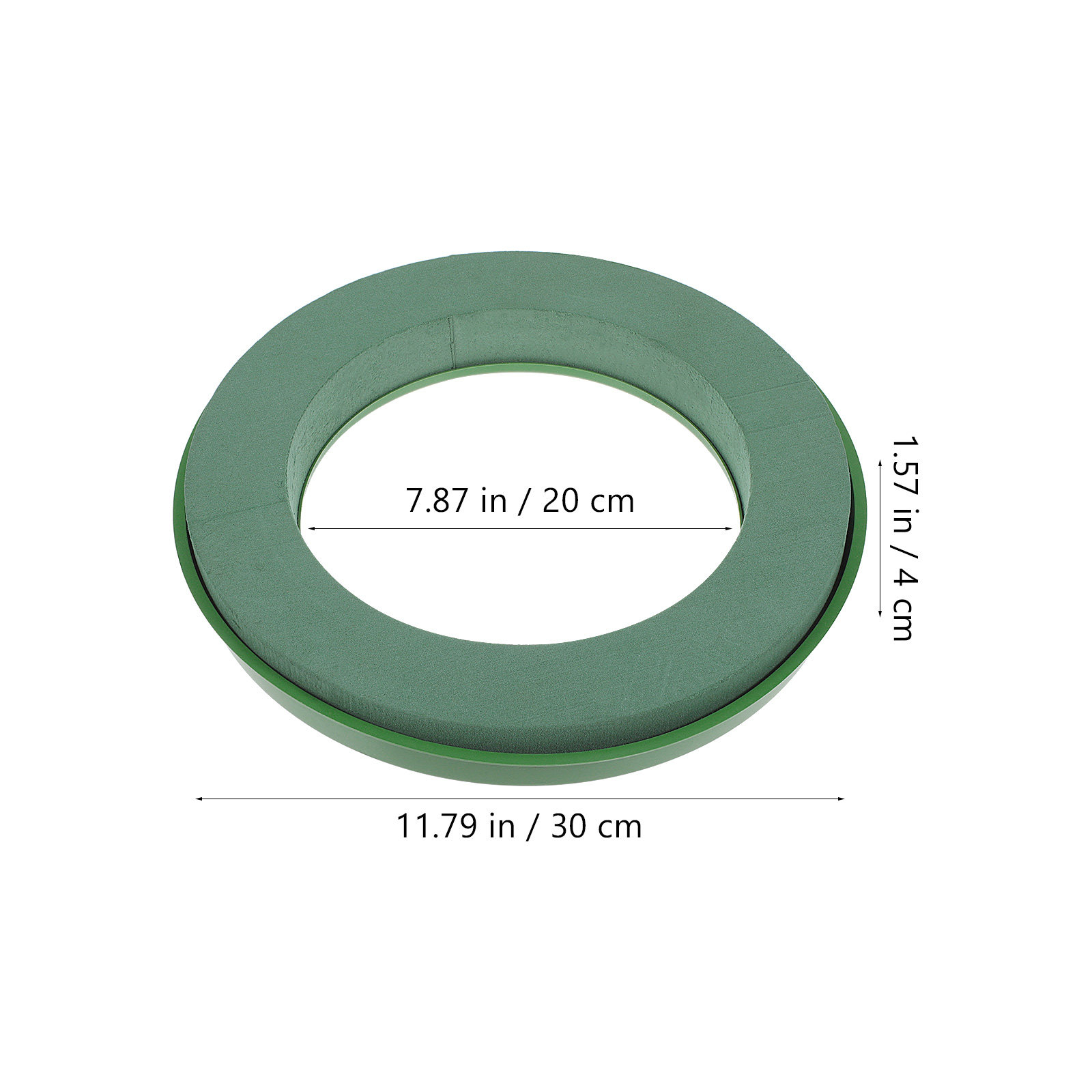 2 Buah Cincin Busa Bunga Hijau - Florist Wreath Supply ulasan dan harga