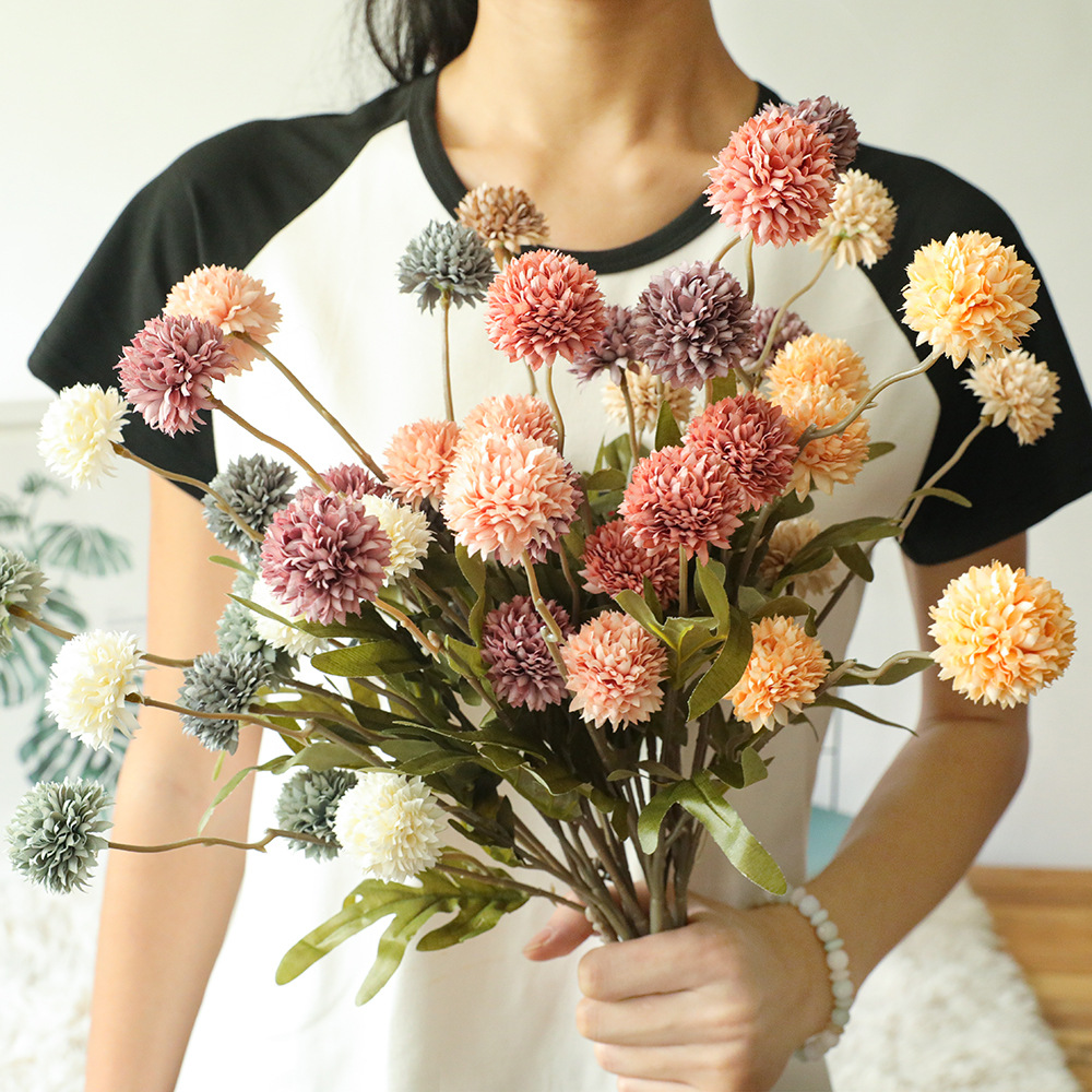 5 kepala bunga buatan Dandelio - Baby Breath Dried ulasan dan harga
