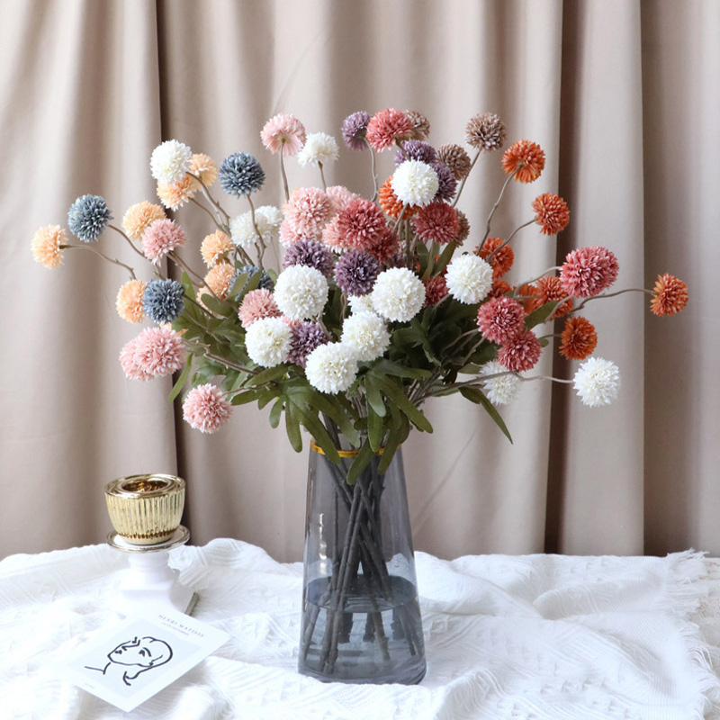 5 kepala bunga buatan Dandelio - Baby Breath Dried ulasan dan harga