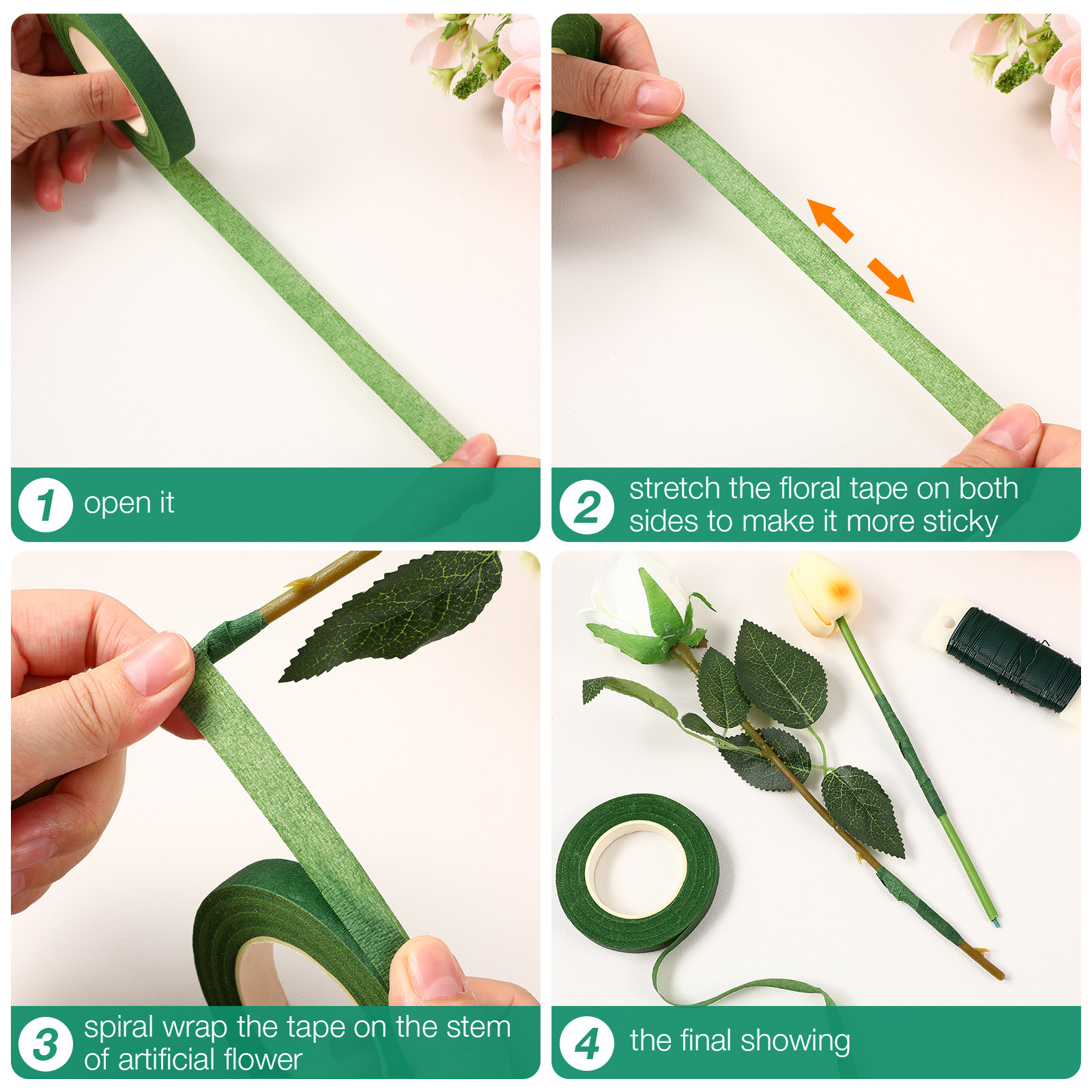 1Set Perlengkapan Pita Bunga d - Florist Wreath Supply ulasan dan harga